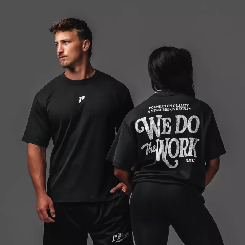 Founded on Quality Relaxed Tee Washed Black
